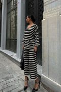 Candy Çizgili Straight Fit Pantolon Takım 9705-015 resmi